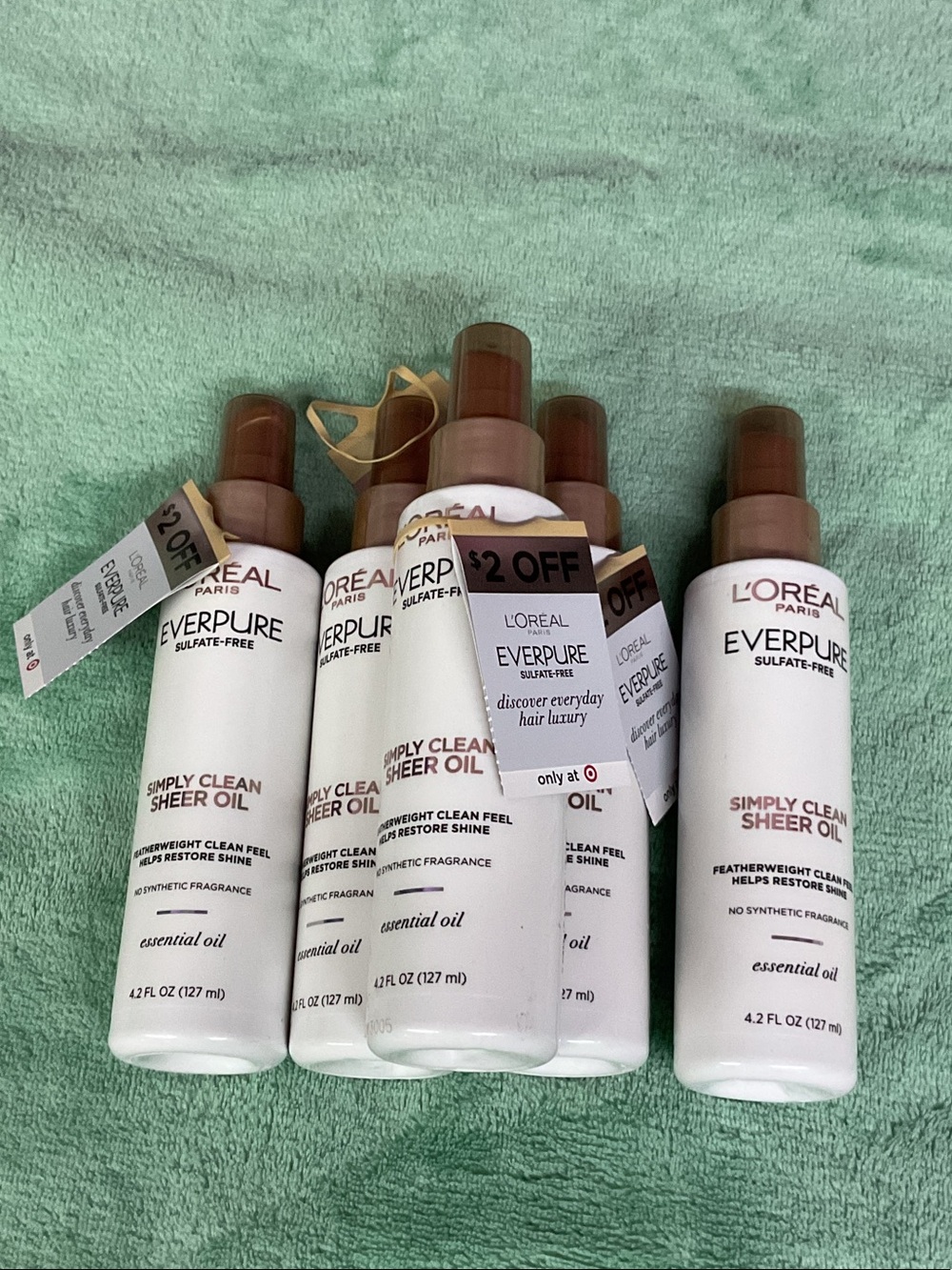 L'Oreal EverPure Simply Clean Sheer Oil - White & Brown